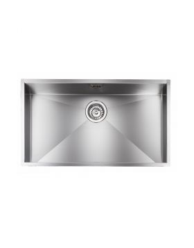 Νεροχύτης Sanitec Filo Quadra σατινέ 77x45 11906 Επικαθήμενος