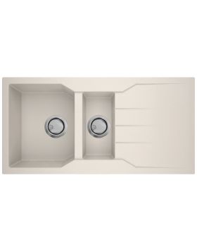 Νεροχύτης Sanitec Ultra Granite 100x50 1'1/2B 1D 802 Ocra