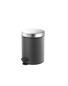 Χαρτοδοχείο Sanco 5lt Χρωμέ ανθρακί ματ Α3-Μ118