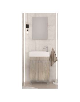 Έπιπλο μπάνιου Drop Litos 50cm Brown Oak