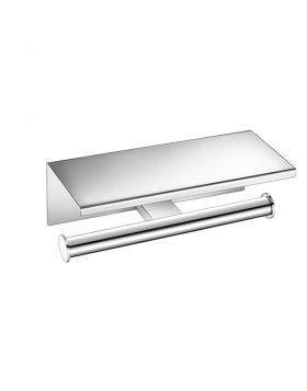 Διπλή Χαρτοθήκη Sanco Academia με καπάκι A03-21827 Chrome