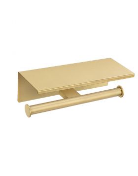 Διπλή Χαρτοθήκη Sanco Academia με καπάκι AB12-21827 Brushed Brass
