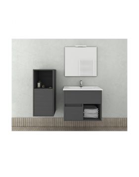 Έπιπλο μπάνιου Drop Sorrento 65 Graphite Wood