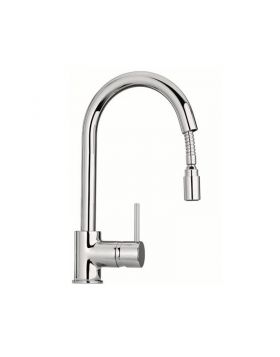 Μπαταρία νεροχύτη πάγκου με ντους Paini Cox 14525 Χρωμέ